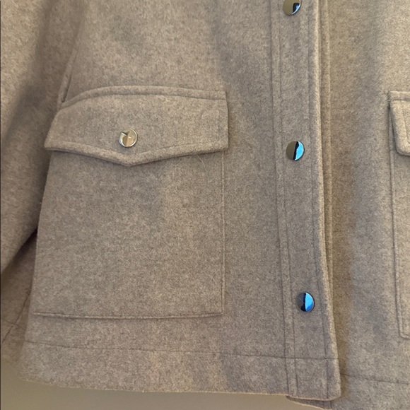 Zara Cream Wool Blend Jacket New - Picture 3 of 4